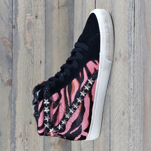 Vintage Havana Kings Distressed Studded High Tops - Picture 2 of 12